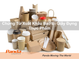 Chứng Từ Xuất Khẩu Bao Bì Giấy Đựng Thực Phẩm 