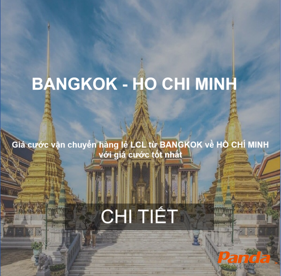 GIÁ CƯỚC VẬN CHUYỂN HÀNG LẺ TỪ BANGKOK VỀ HỒ CHÍ MINH