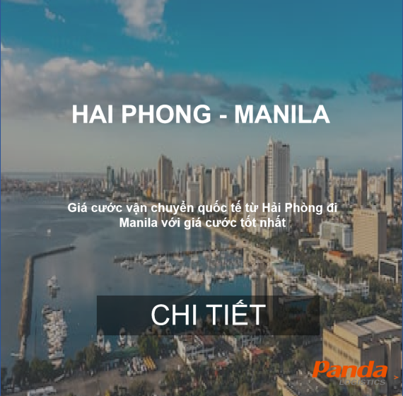 Cước Vận Chuyển Hàng Hóa Từ Hải Phòng Đi Manila