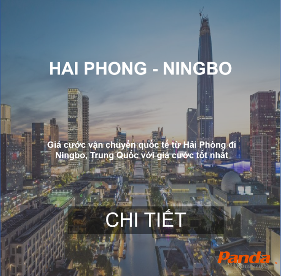 Cước Vận Chuyển Hàng Hóa Từ Hải Phòng Đi Ningbo, Trung Quốc