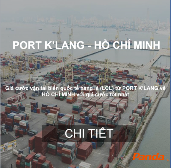 Cước vận chuyển hàng lẻ bằng đường biển từ Port K'Lang về Hồ Chí Minh 