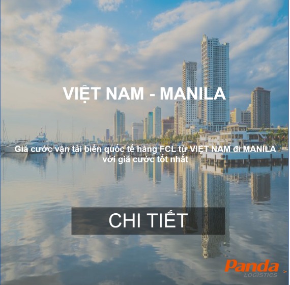 Giá Cước Vận Chuyển Hàng Từ Việt Nam Đi Manila, Philippin 
